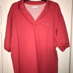 Men’s M Columbia vented button up polo